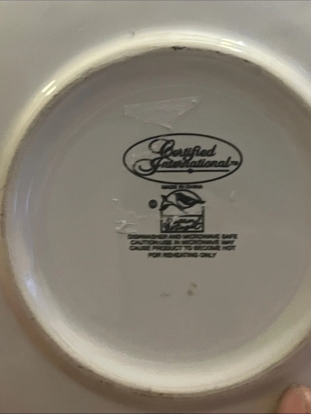 Certified International Red and Green Snowman Truck Holiday Plate